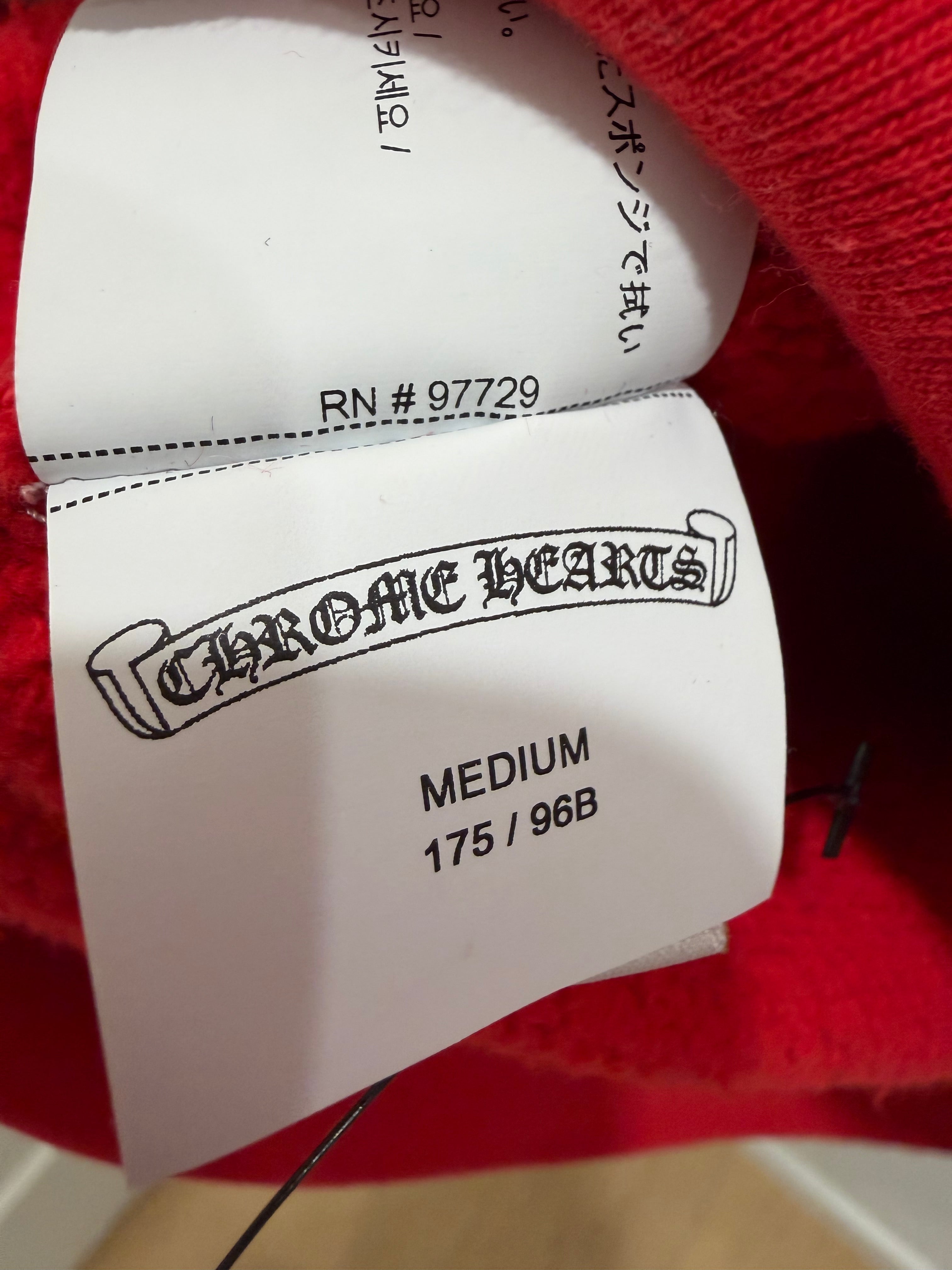 Chrome Hearts King Taco Triple Cross Red Hoodie